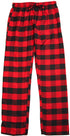 NORTY Womens S-XL Red Buff Plaid Pajama Pants 34090